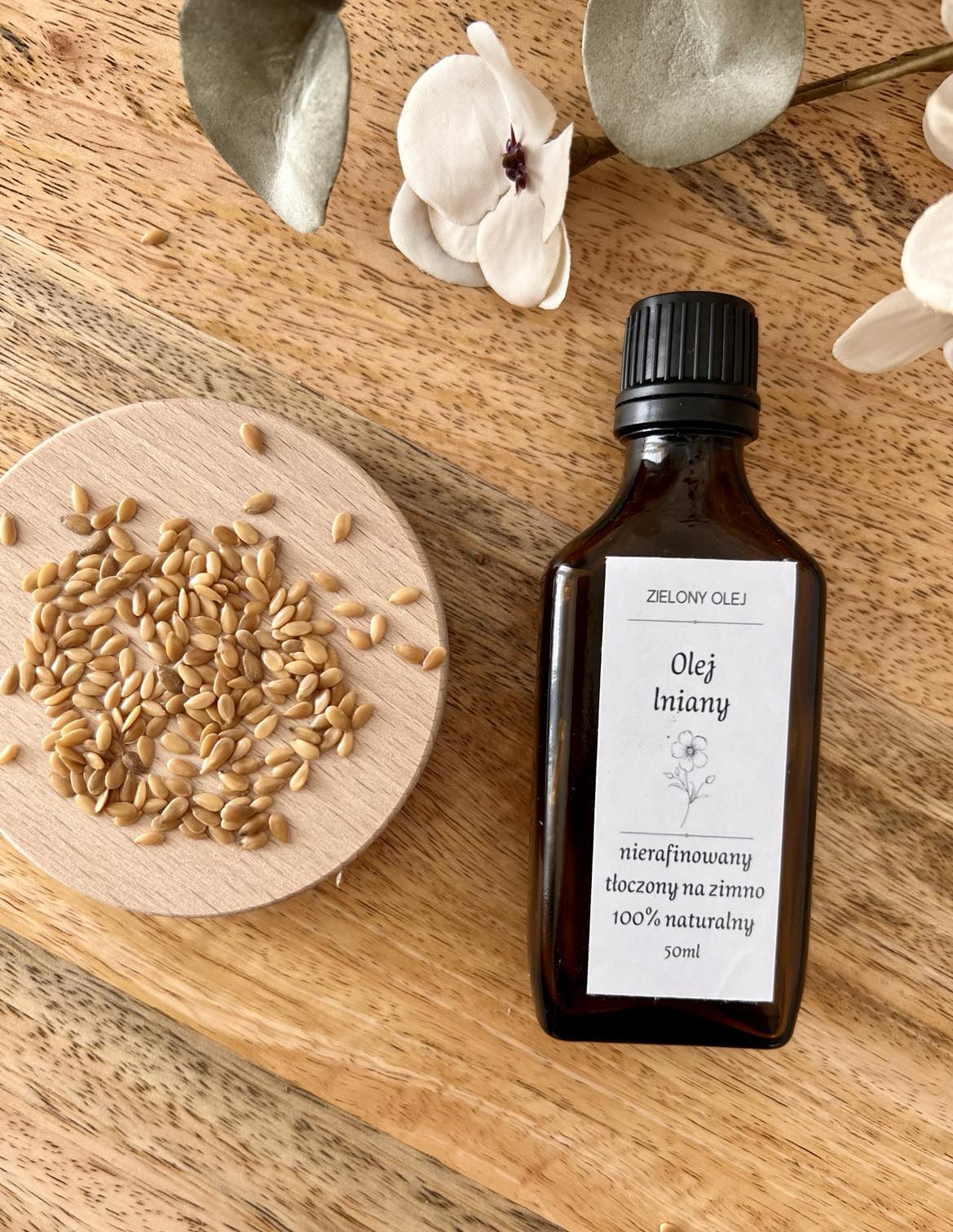 Olej lniany 50ml próbka