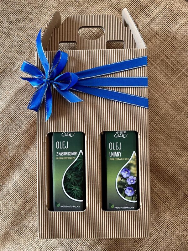Zestaw olej konopny + olej lniany