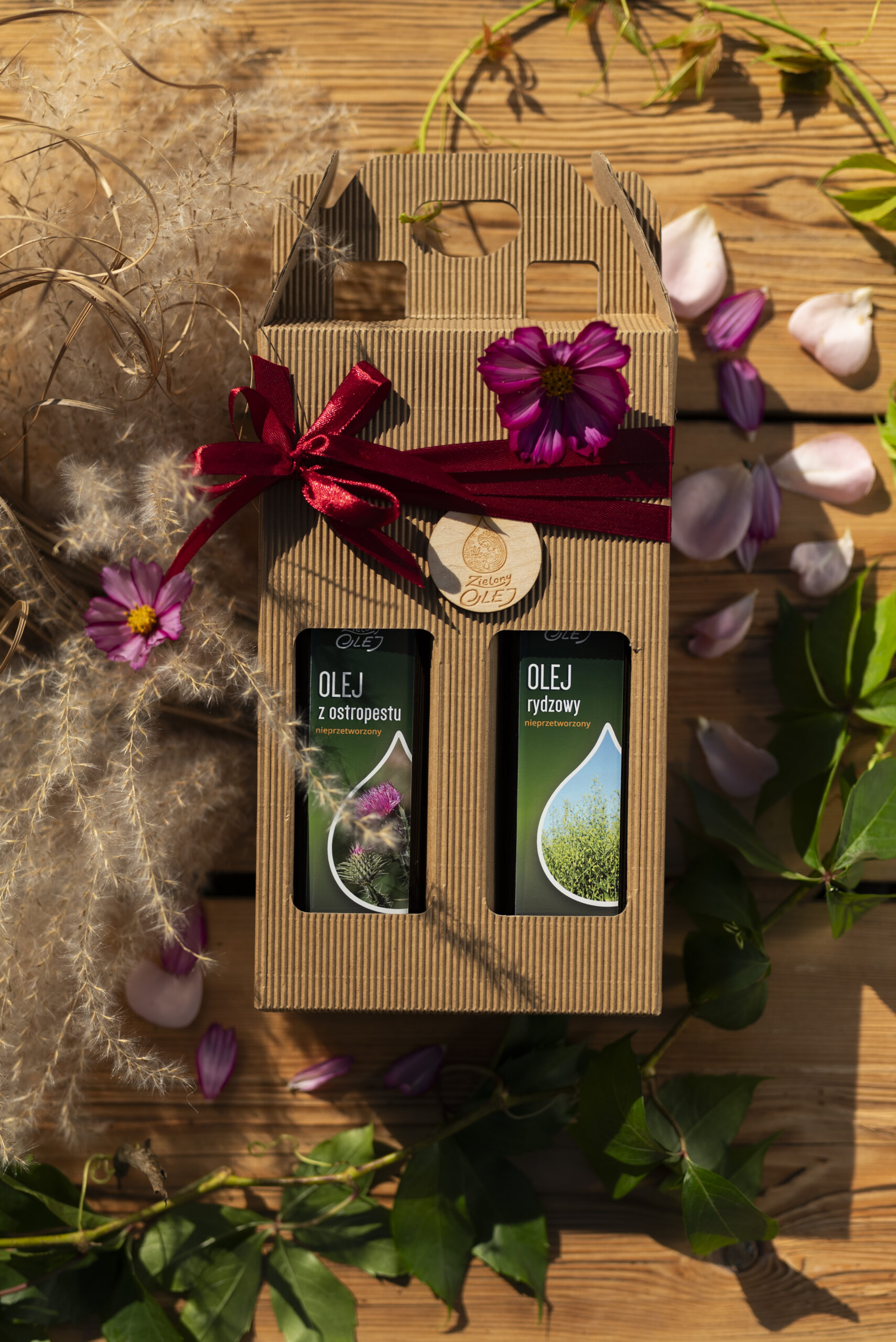 Zestaw prezentowy olej z ostropestu + rydzowy
